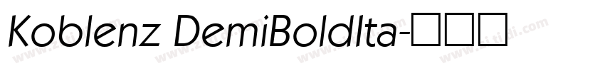 Koblenz DemiBoldIta字体转换